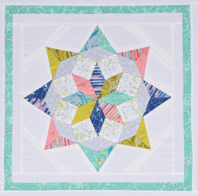 Girt By Sea is a modern medallion quilt pattern collaboration by 6 Australian quilt designers. Find out more at BlossomHeartQuilts.com