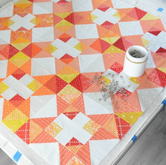 Autumn Chain quilt by katgraycraft, pattern at BlossomHeartQuilts.com