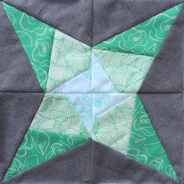 Vega quilt block from the Milky Way Sampler at BlossomHeartQuilts.com