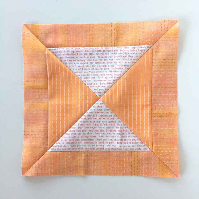 The Fussy Cut Sampler block 8 made by BlossomHeartQuilts.com