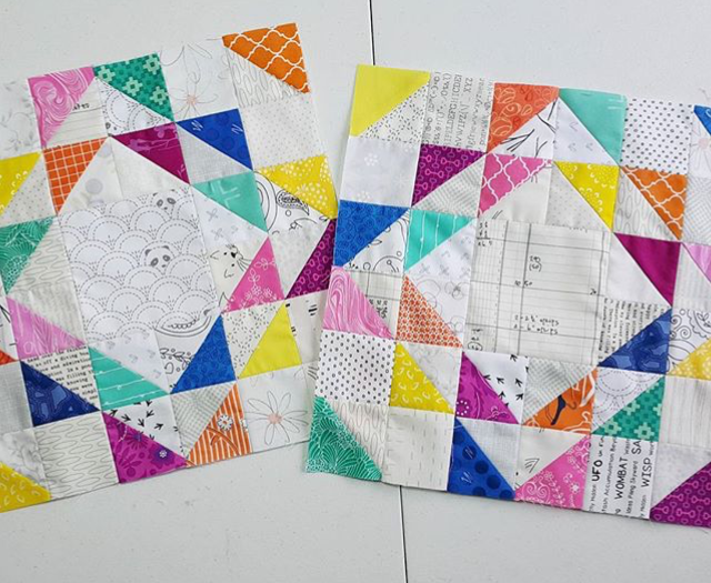 Ripples quilt blocks by curlyquesue from the tutorial at BlossomHeartQuilts.com