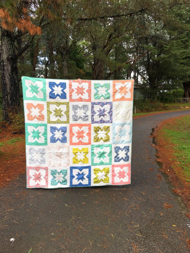 A fat quarter friendly pattern - Geode by BlossomHeartQuilts.com