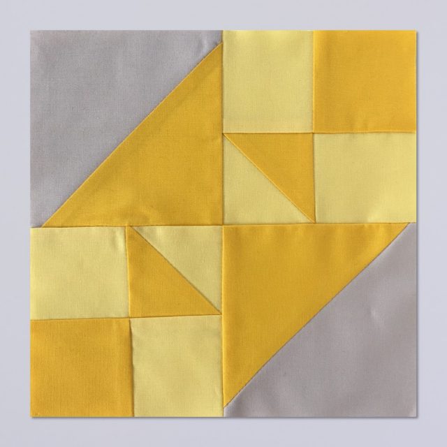 Patisserie Block 2 AccuQuilt 8in QUBE Block Of The Month by BlossomHeartQuilts.com