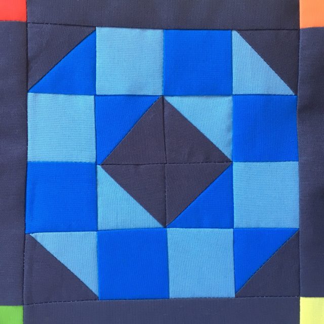 Block 3 AccuQuilt BOM 6in QUBE by BlossomHeartQuilts.com
