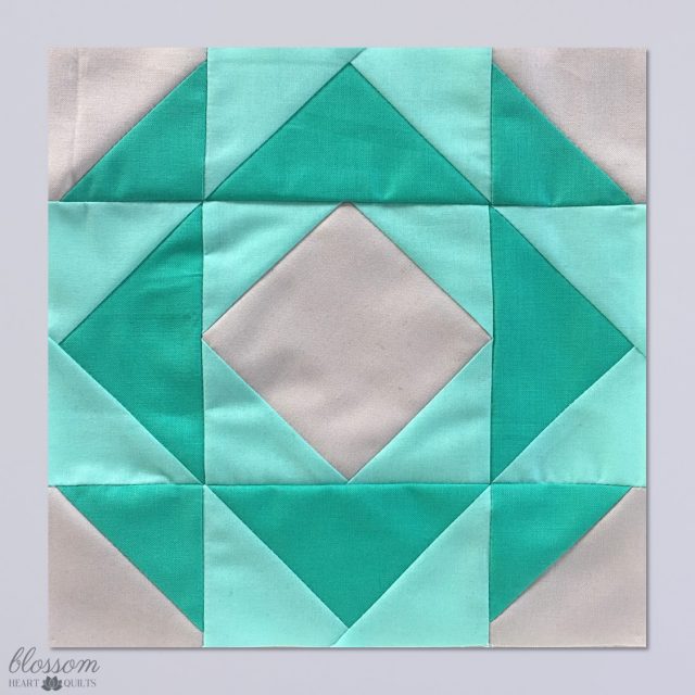 04 AccuQuilt 8in QUBE Block Of The Month by BlossomHeartQuilts.com