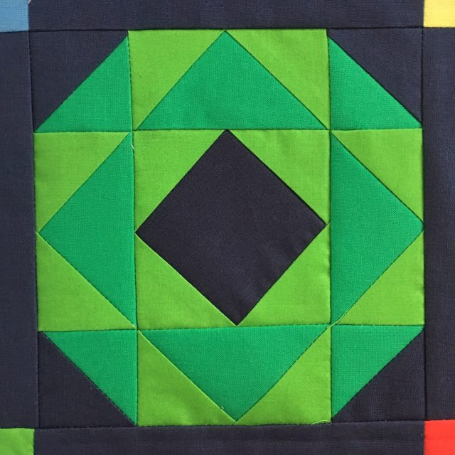 Block 4 AccuQuilt 6in QUBE Block Of The Month by BlossomHeartQuilts.com