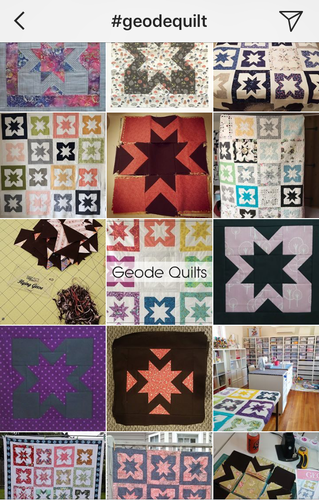 Geode quilts on Instagram