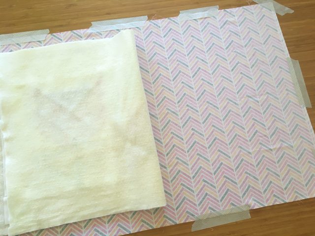 How to spray baste a quilt with layers