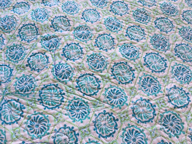 Matching prints across seams on quilt backs by BlossomHeartQuilts.com
