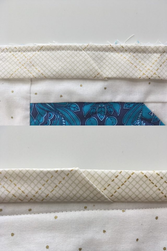 A quick and easy way to join binding tails - a tutorial by BlossomHeartQuilts.com