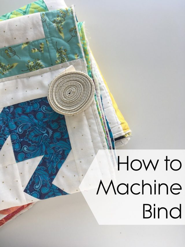 How to machine bind a quilt by BlossomHeartQuilts.com