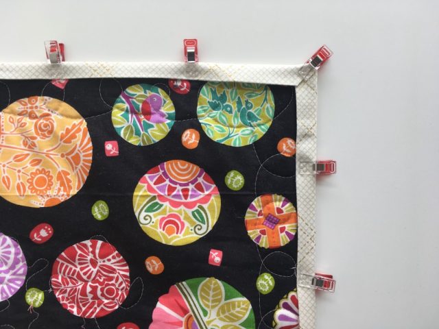 How to machine bind a quilt clip well