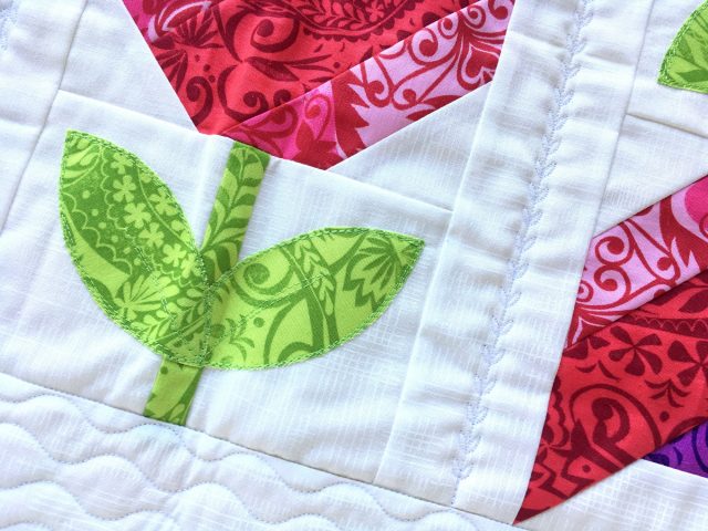 Using decorative stitches as quilting