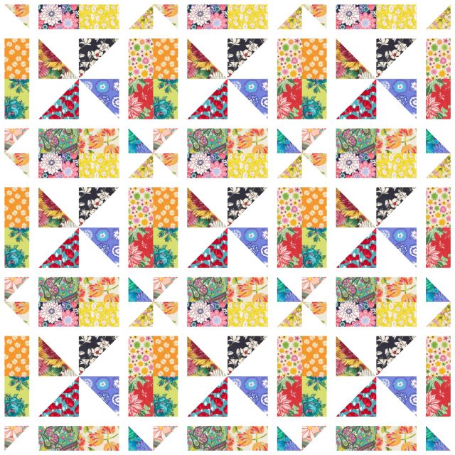 Rotating quilt blocks in EQ8 tutorial by BlossomHeartQuilts.com