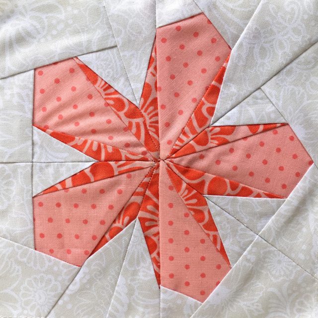 Sakura - A cherry blossom quilt block pattern by BlossomHeartQuilts.com