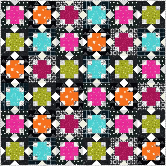 Star Plus citrus quilt using EQ8