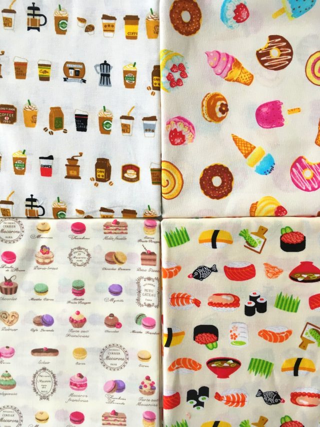 Japanese novelty food fabric from Yuzawaya in Kamata Tokyo