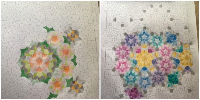 Pollinate quilt colouring pages by BlossomHeartQuilts.com