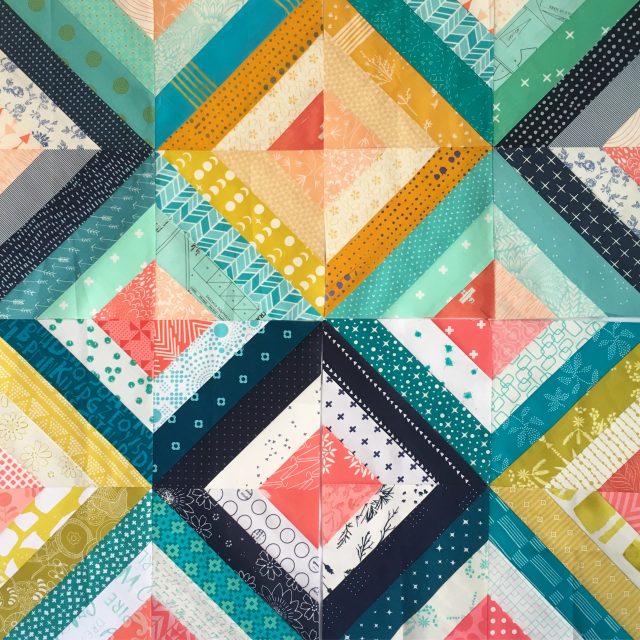 Treasure Hunt quilt blocks from BlossomHeartQuilts.com