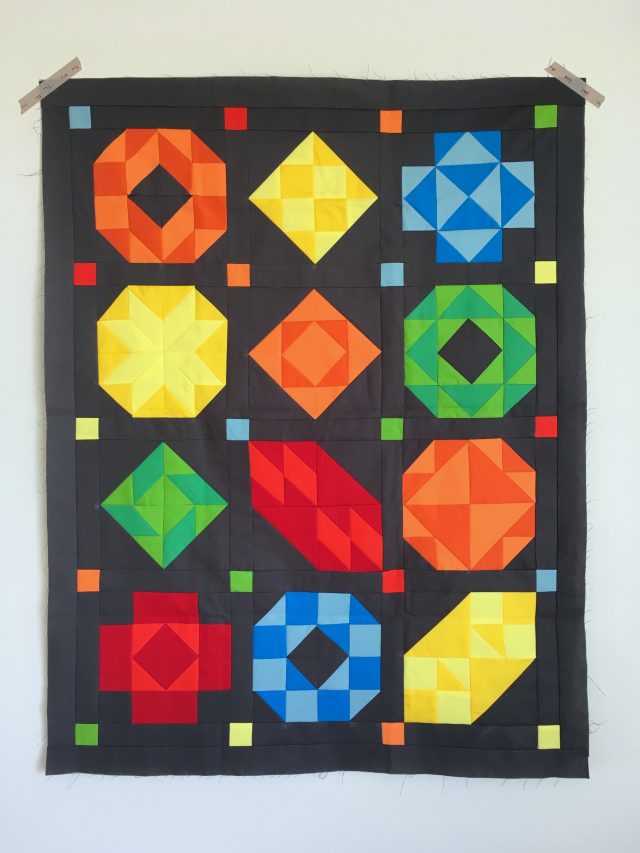 Traditional finishing ideas for sampler quilt with AccuQuilt Australia by BlossomHeartQuilts.com