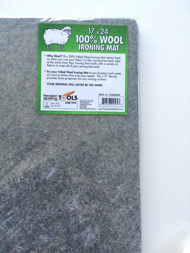 Wool ironing mat review by BlossomHeartQuilts.com