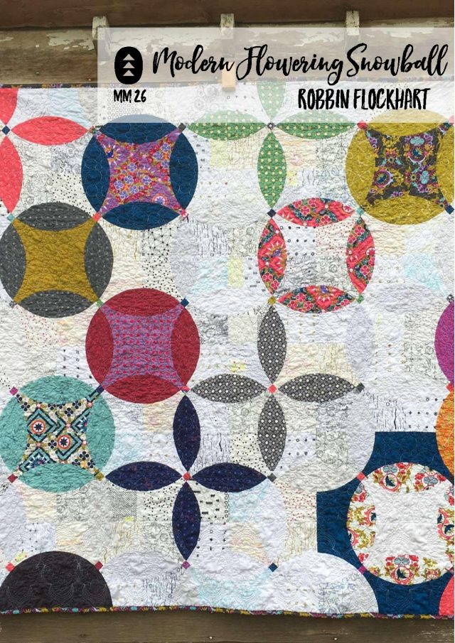 Modern Flowering Snowball quilt in Make Modern Issue 26