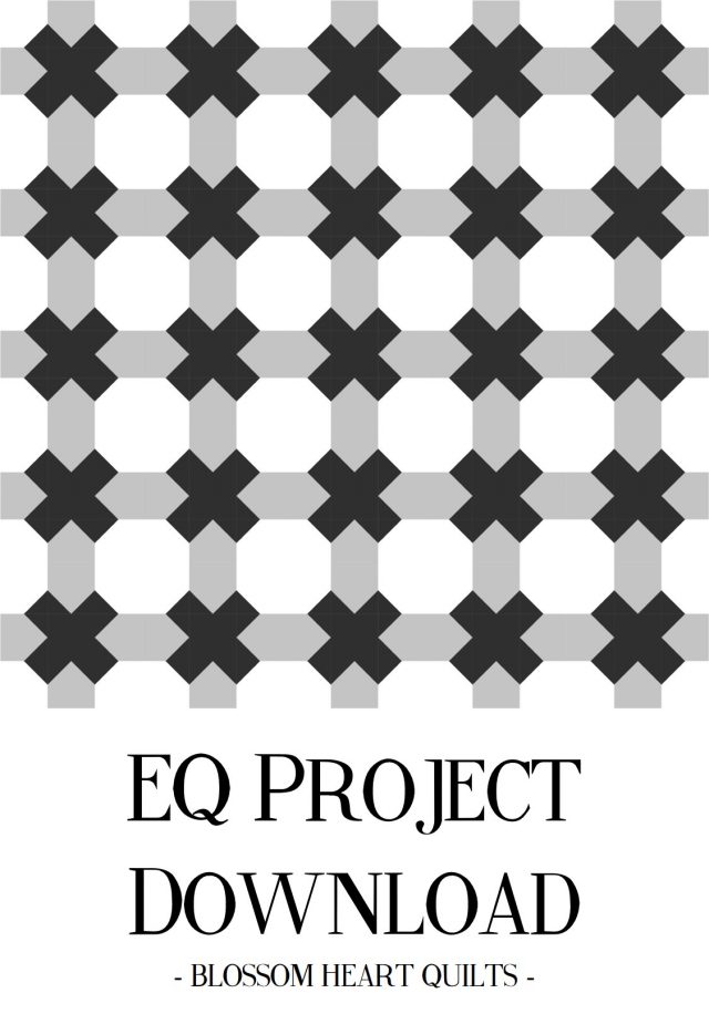 Tic Tac Toe - A Free EQ Project Download from BlossomHeartQuilts.com