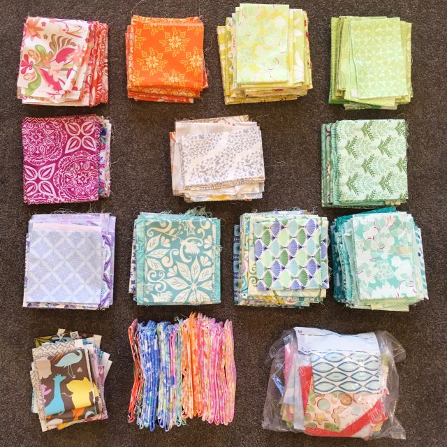 How to KonMari sewing room and destash fabrics by BlossomHeartQuilts.com