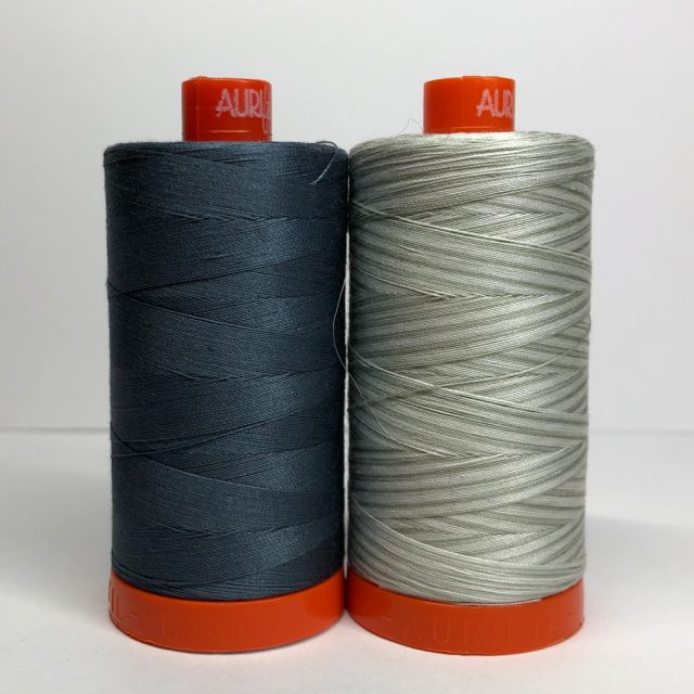 Quilt Big Aurifil thread 1158 & 4060