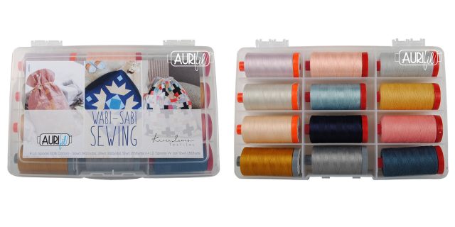 Aurifil Wabi Sabi thread set by Karen Lewis Textiles prize