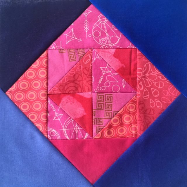 Block 6 from Stellar BOM with AccuQuilt Qube by BlossomHeartQuilts