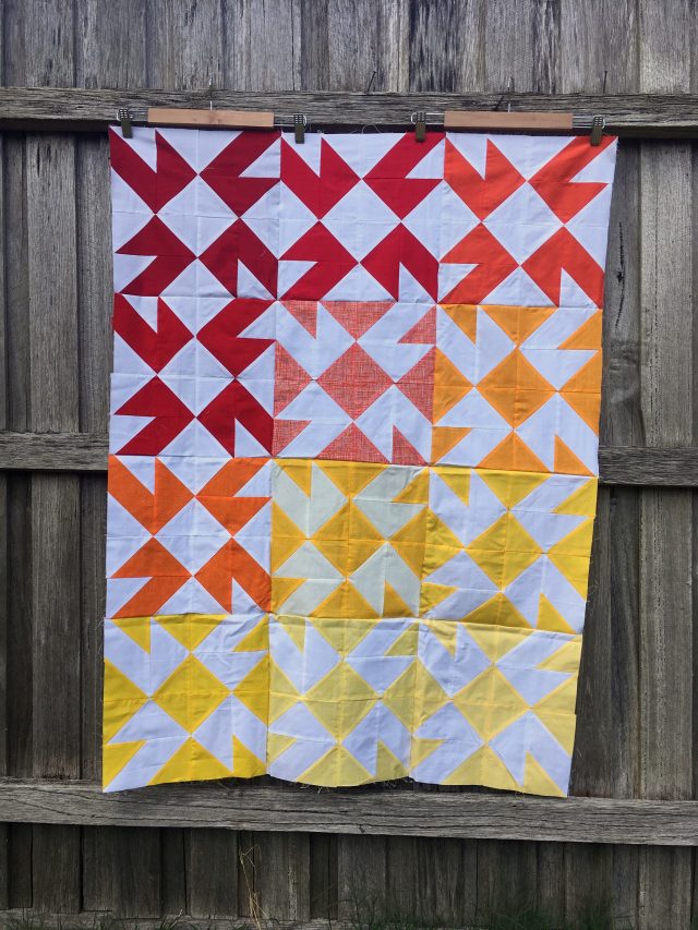 Firecracker quilt by BlossomHeartQuilts.com