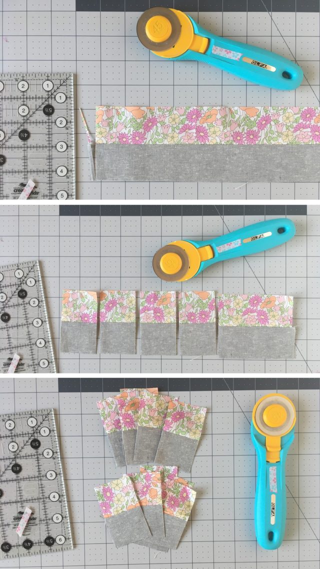 Strip piecing tutorial by BlossomHeartQuilts.com