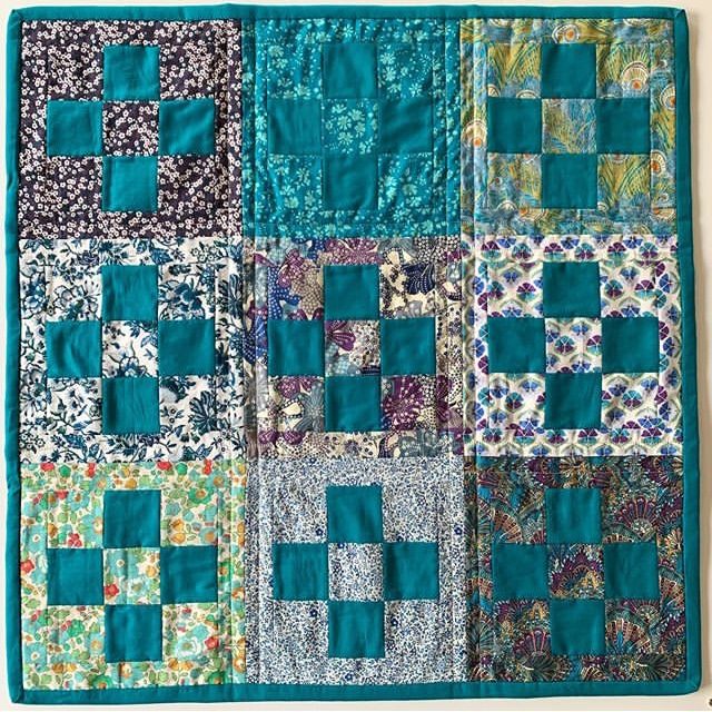 Teal Liberty quilt