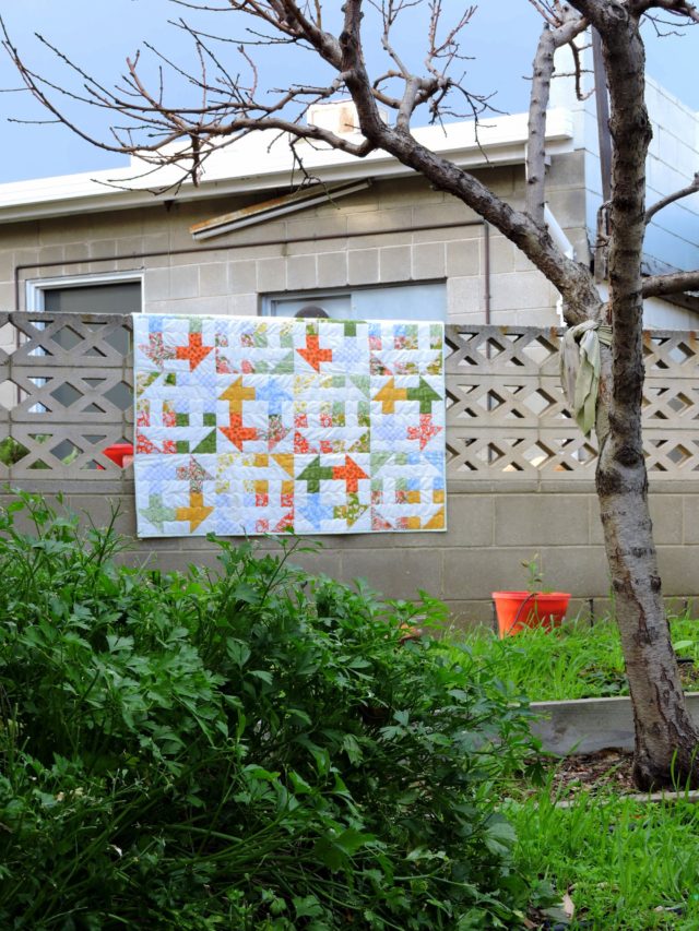 Modern baby boy quilt