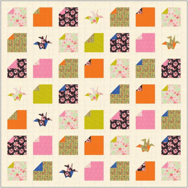 Origami quilt pattern