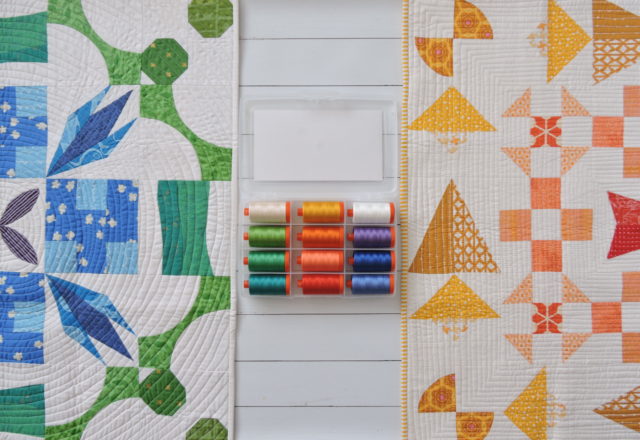 rainbow Aurifil collection