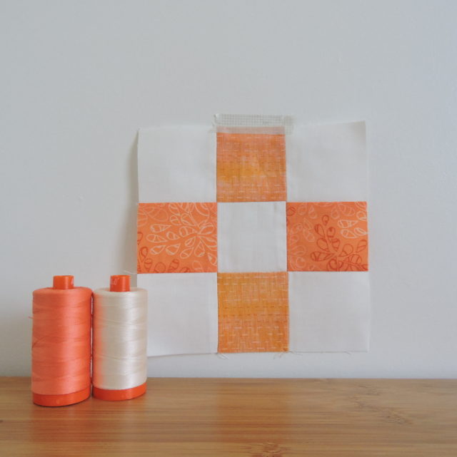 Nine patch quilt block