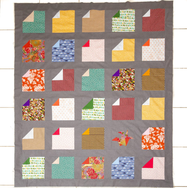 Simple throw quilt pattern