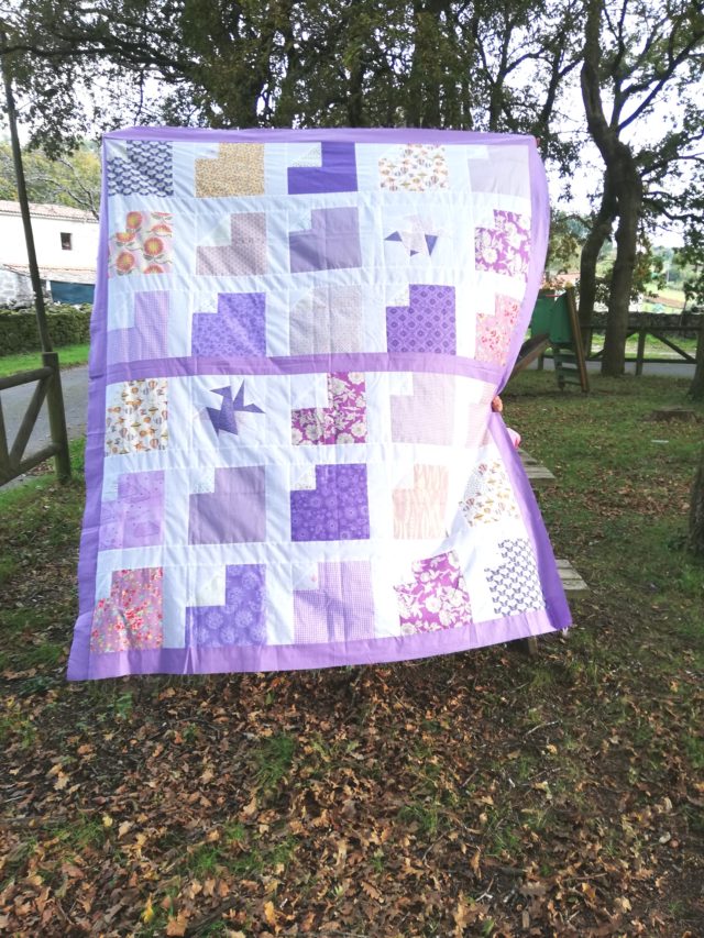 Pretty purple quilt