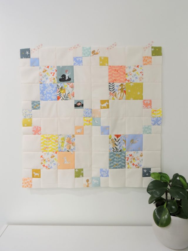 Patchwork baby quilt