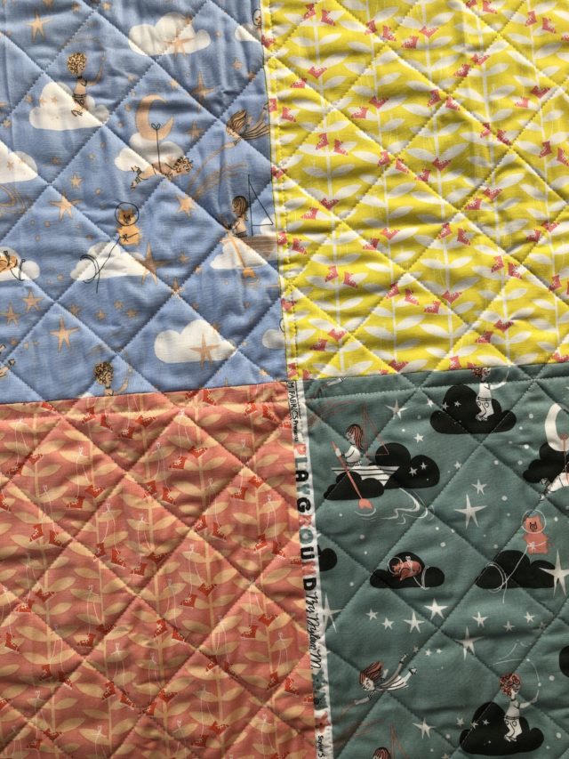 Pieced quilt backing