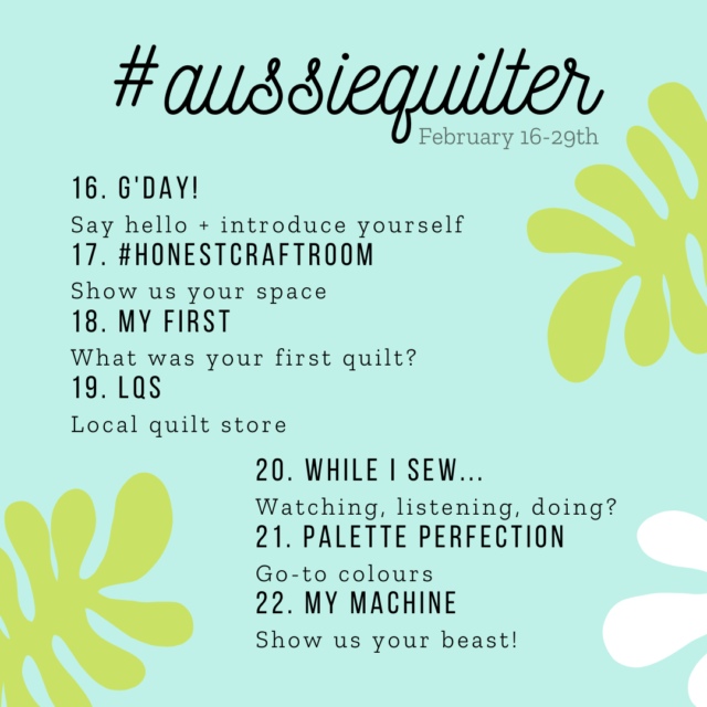 Aussie Quilter Instagram challenge