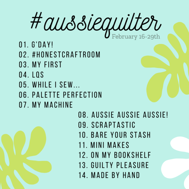 Aussie Quilter Instagram challenge details 2020
