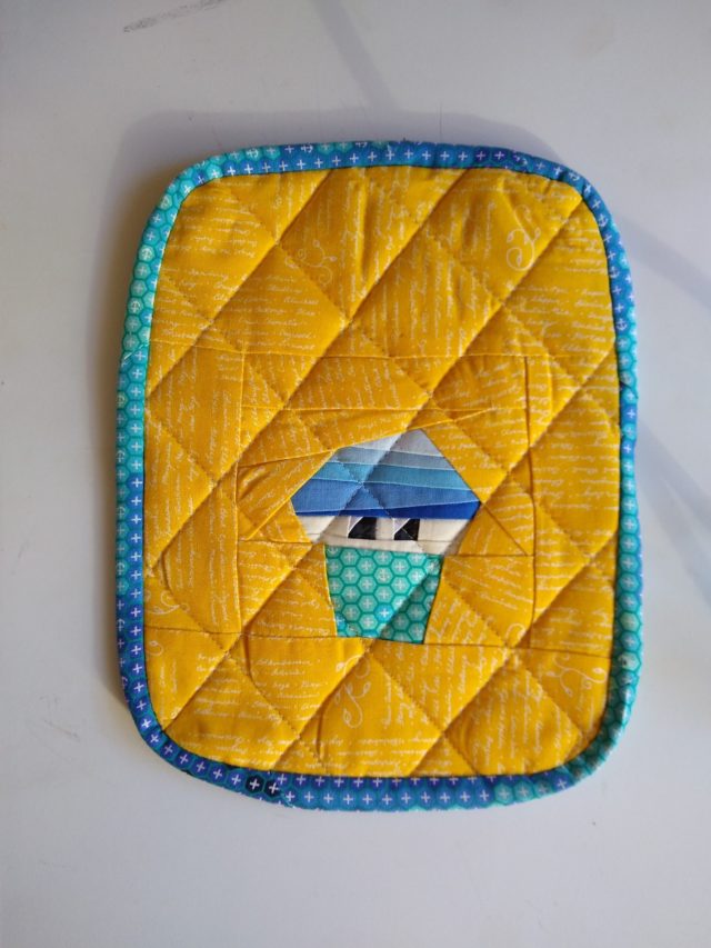 Kawaii cupcake quilted potholder