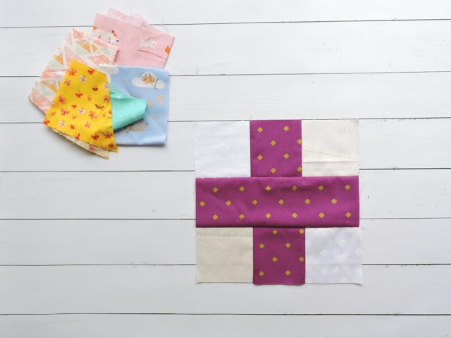 Cross quilt block