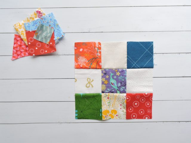 Scrap quilt block