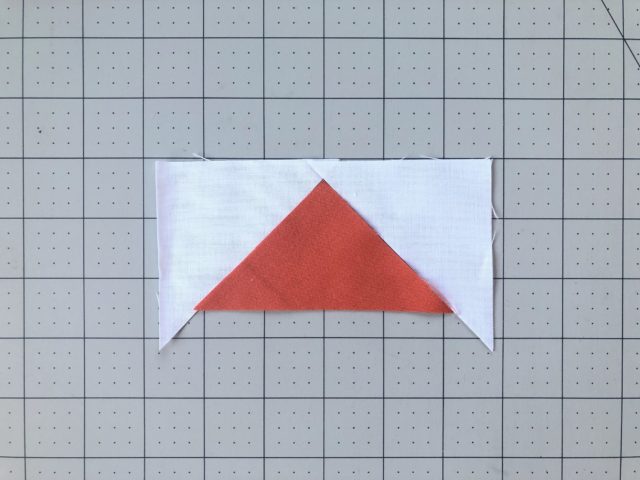 Flying geese from scrap triangles