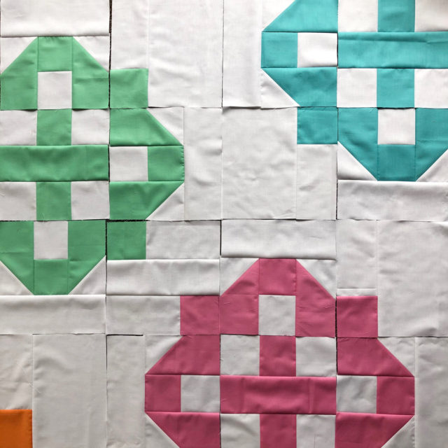 Backsplash quilt blocks