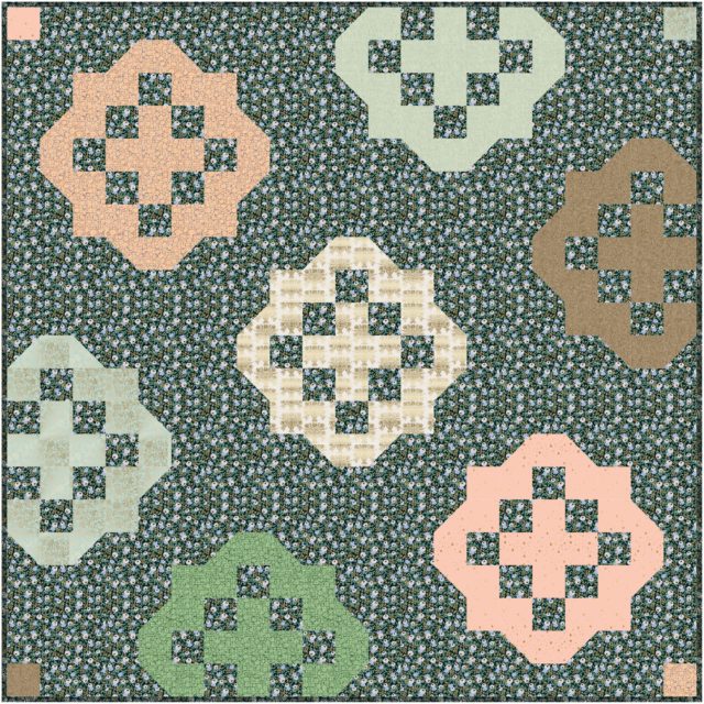 Backsplash quilt pattern